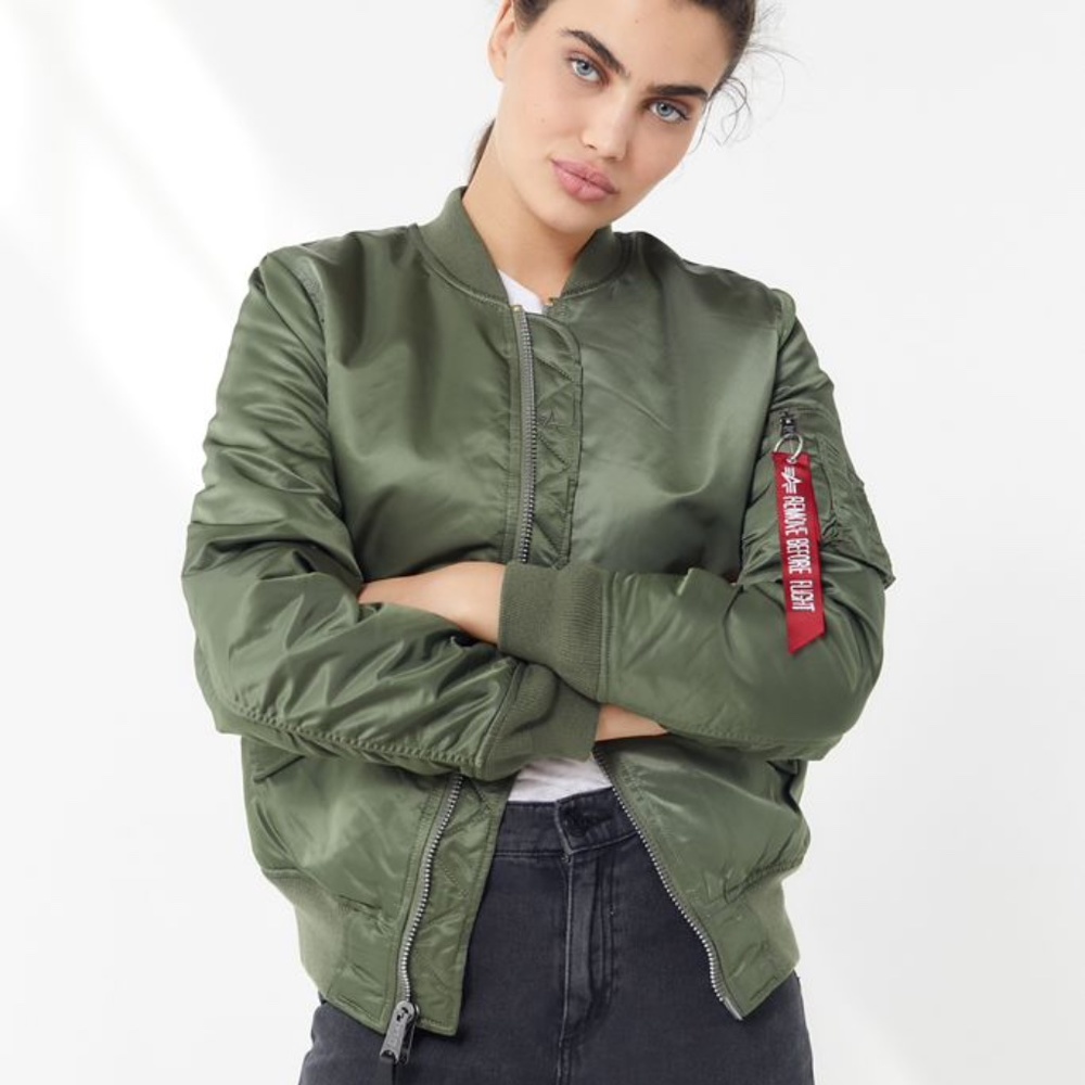 Alpha Industries ma-1 bomber jacket Olive Green L